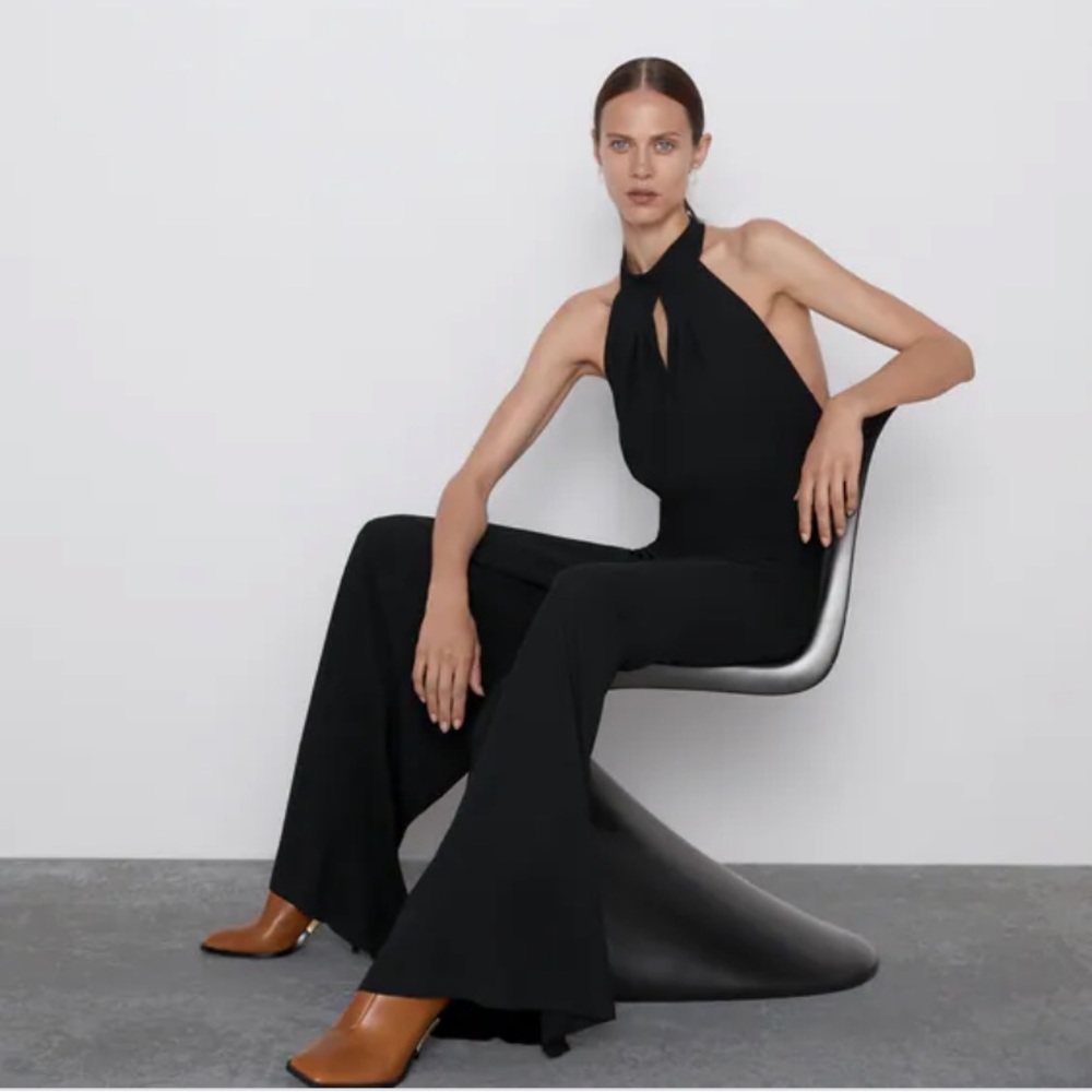 Zara Halter Jumpsuit NWT Size Small
